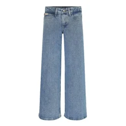 Relaxed Denim Leg Pants