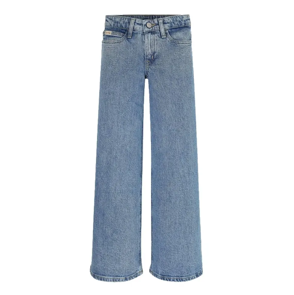 Relaxed Denim Leg Pants