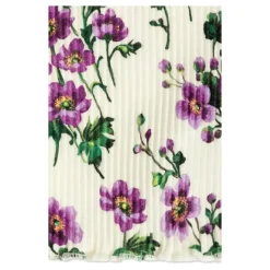 Rillet topp med blomstermotiv