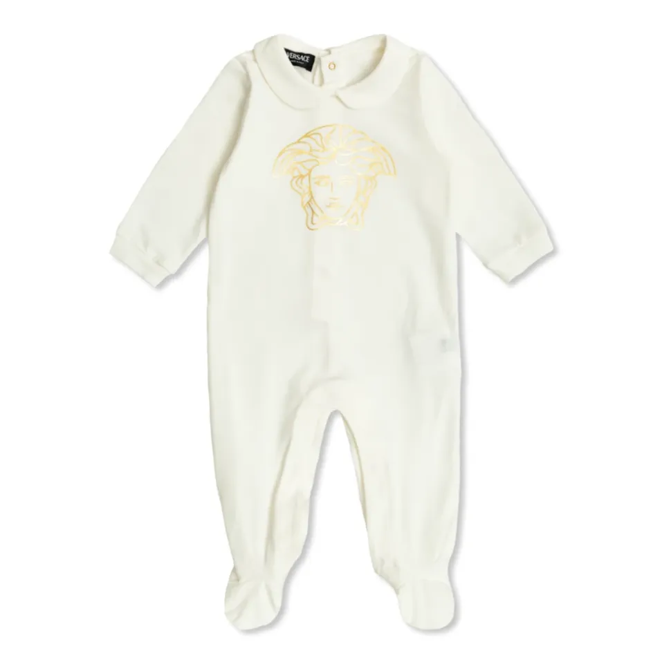 Rompers med trykt logo