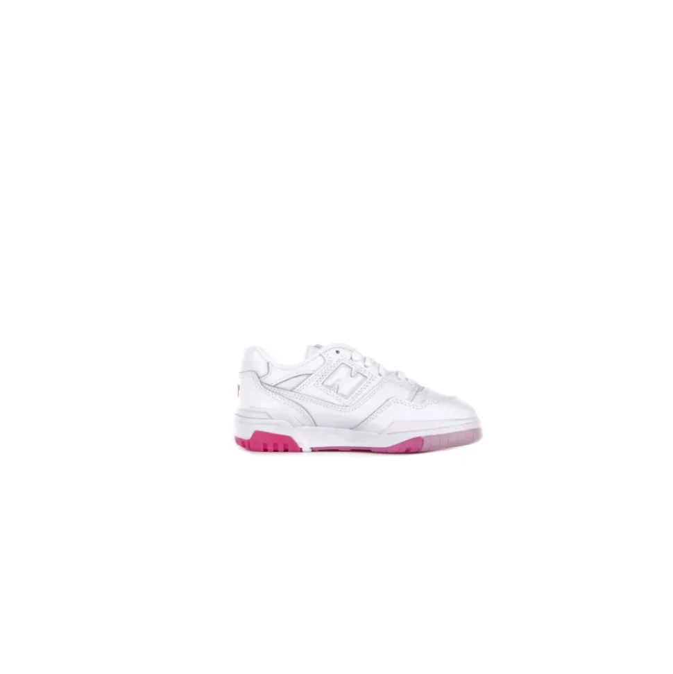 Rosa Junior Sneakers med Lær Detaljer