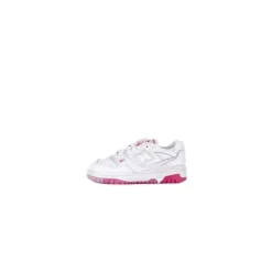 Rosa Junior Sneakers med Lær Detaljer