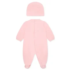 Rosa Rompers og Lue Sett