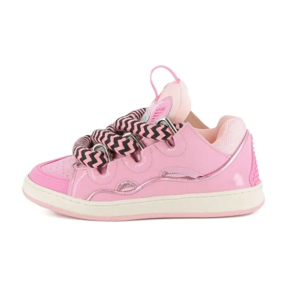Rosa Sneakers med Snøring