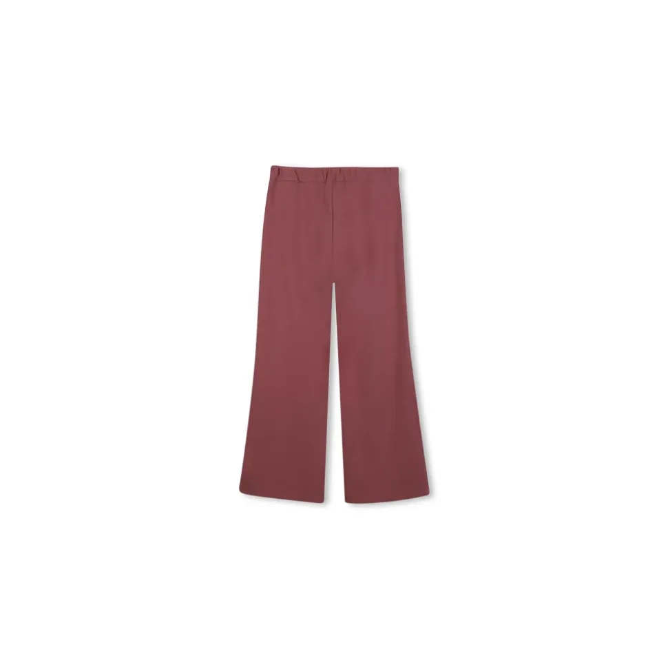 Rosa Wide-Leg Bukser med Belte