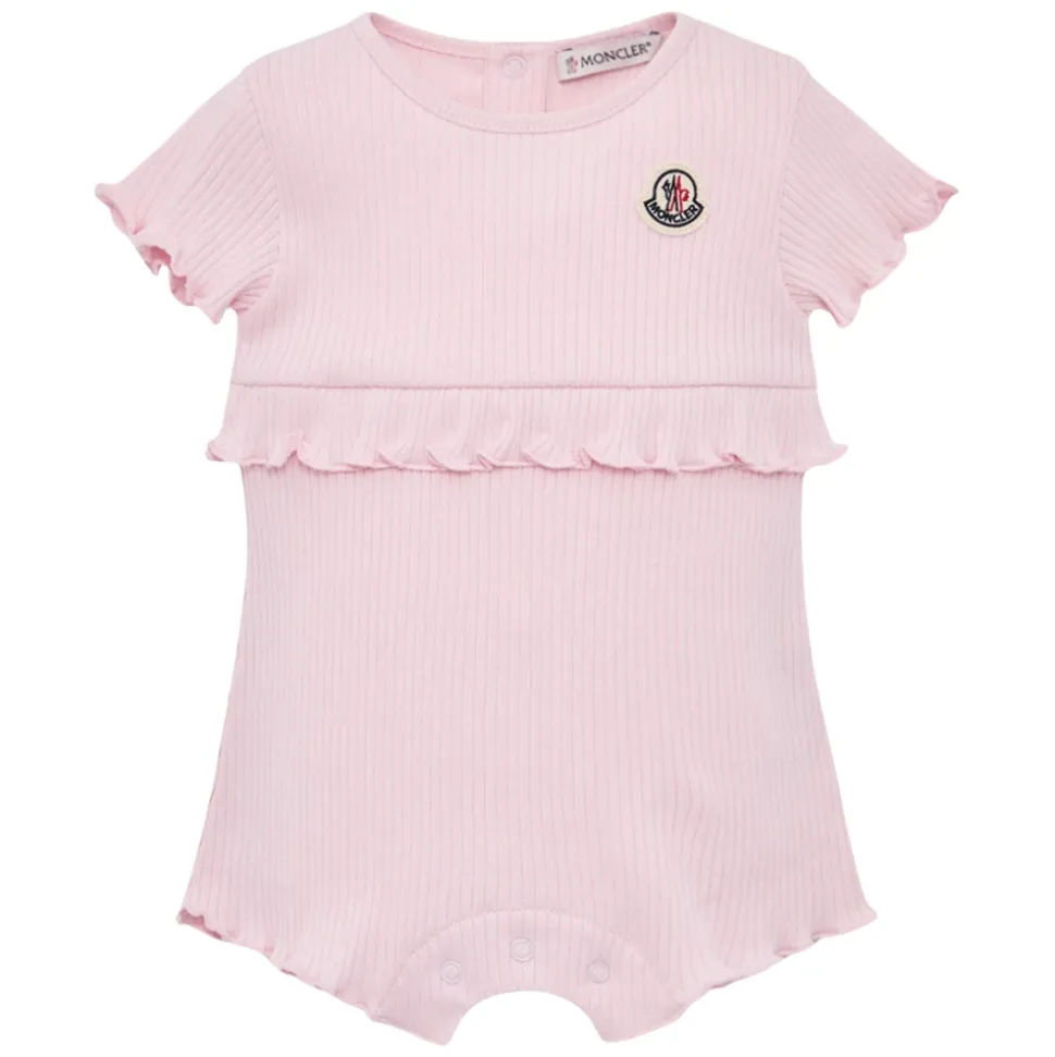 Ruffled Cotton Romper