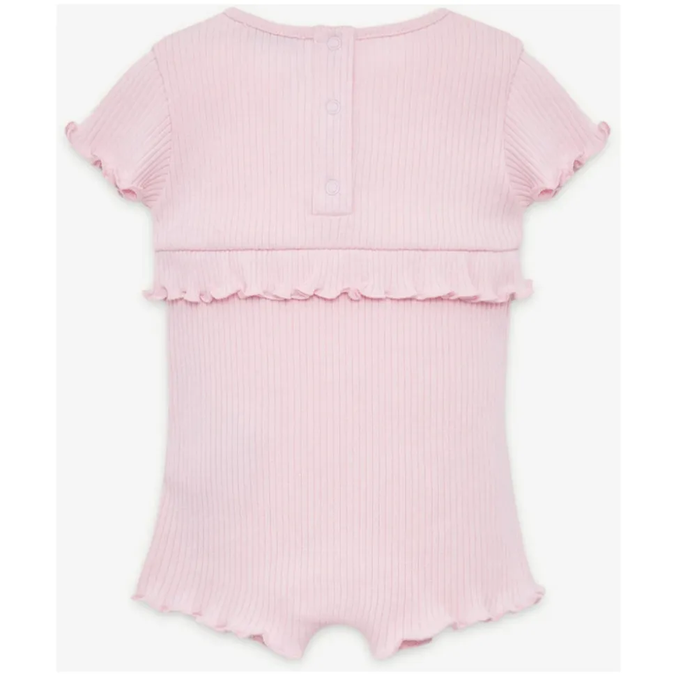 Ruffled Cotton Romper