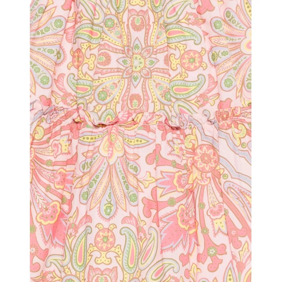Ruffle Paisley Skirt