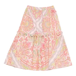 Ruffle Paisley Skirt