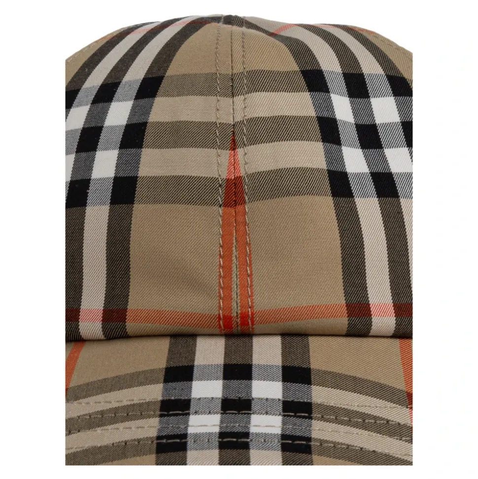 Rutete baseballcaps i bomull