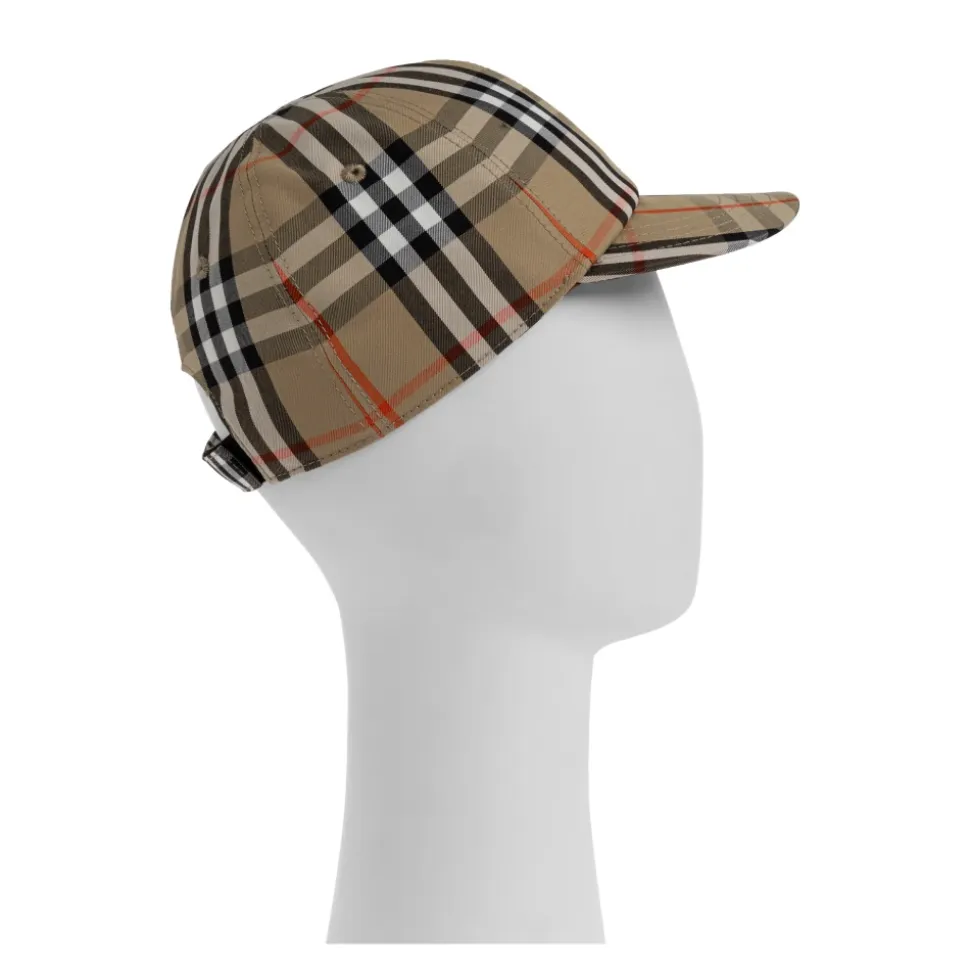 Rutete baseballcaps i bomull
