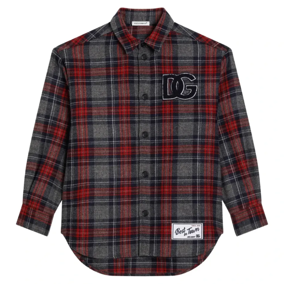 Rutete Tartan Skjorte med Lange Ermer