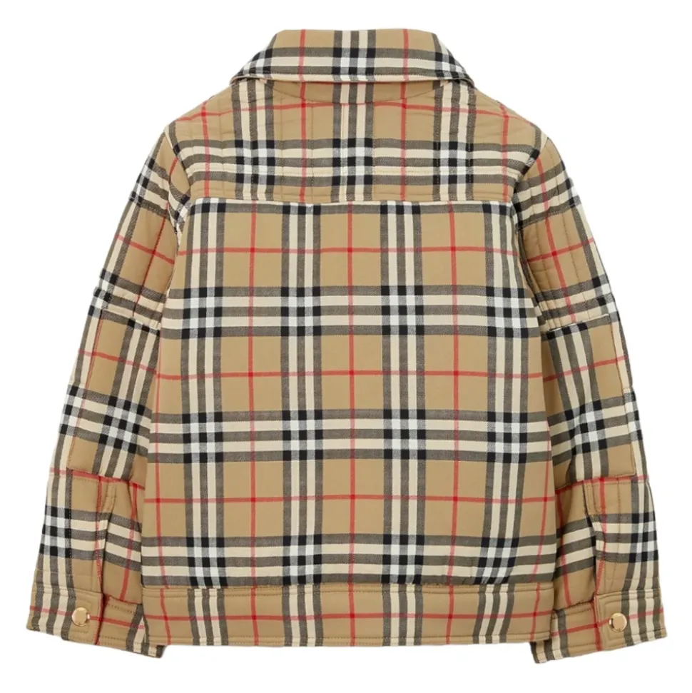 Rutete, vattert jakke i vintage-stil