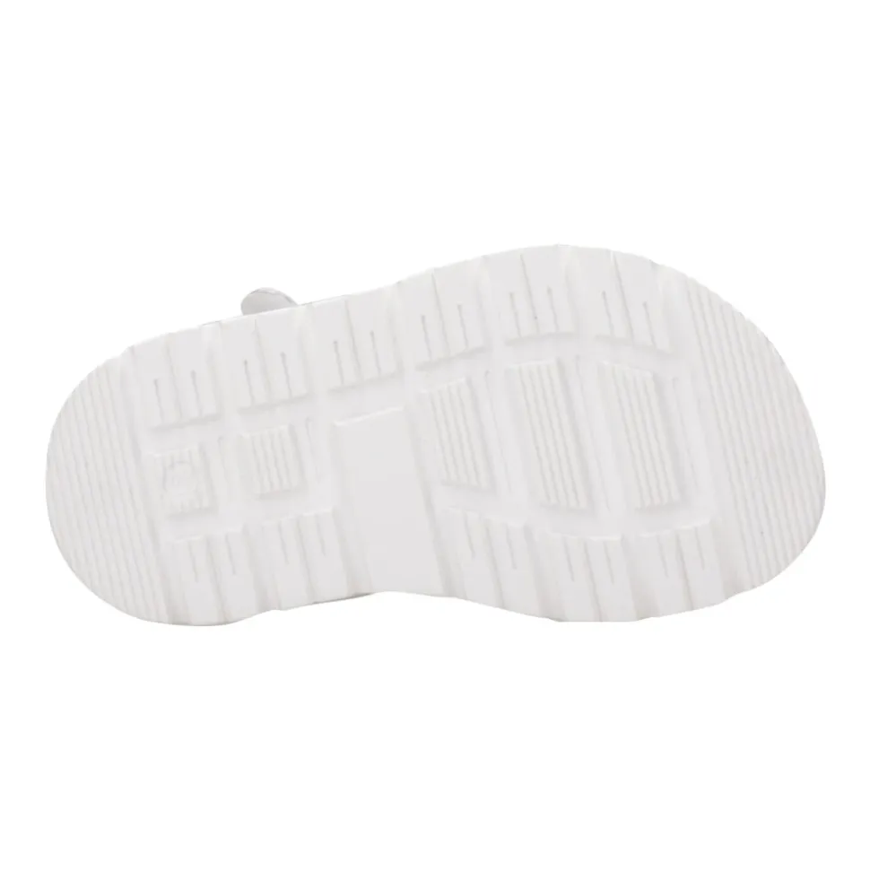Sandaler i skinn med duskdetaljer
