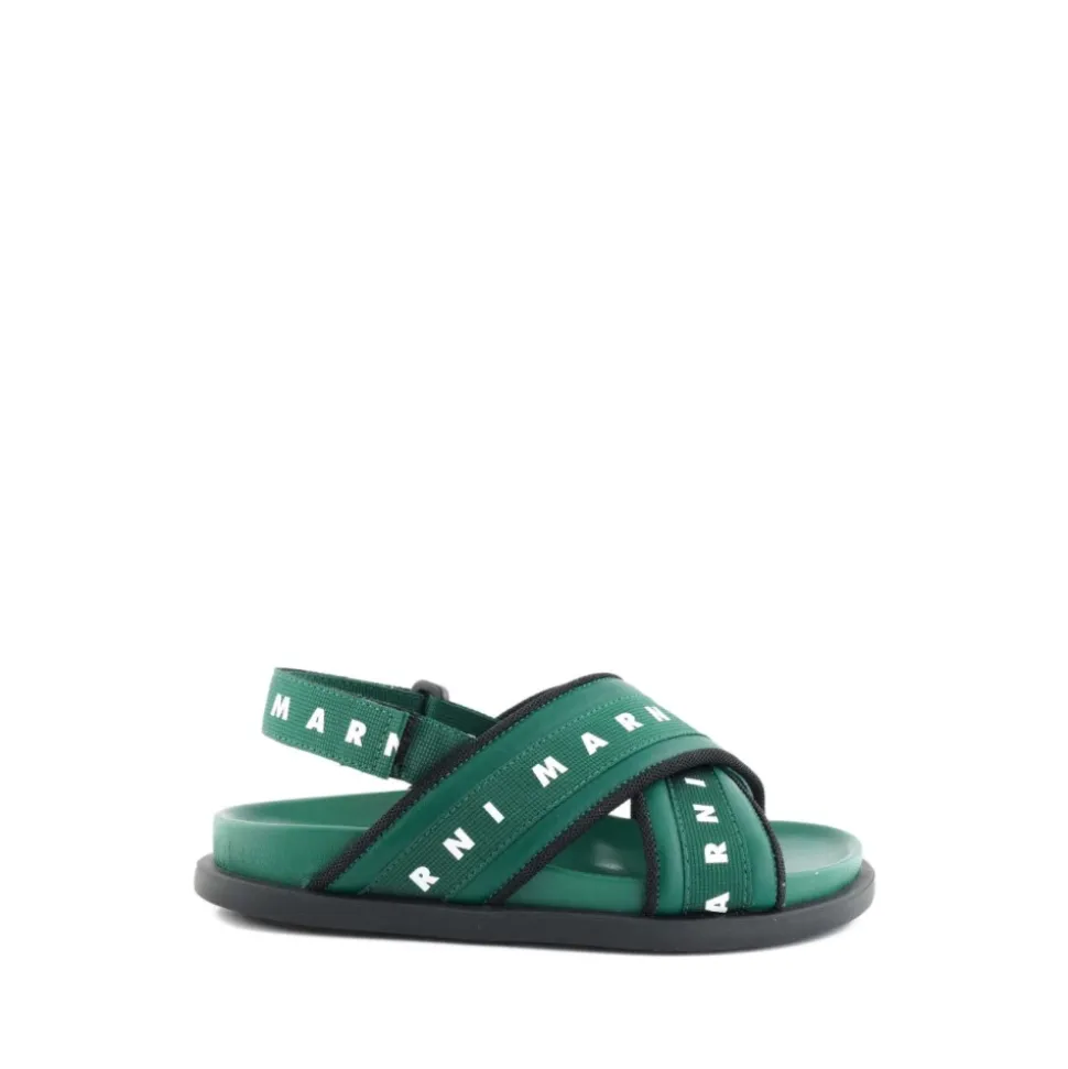 Sandaler med kontrastlogo