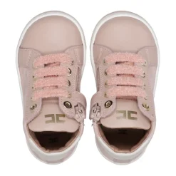 Semsket Mid-Top Sneakers med Borrelås