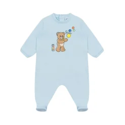 Ser bomulls fleece kosedress og lue