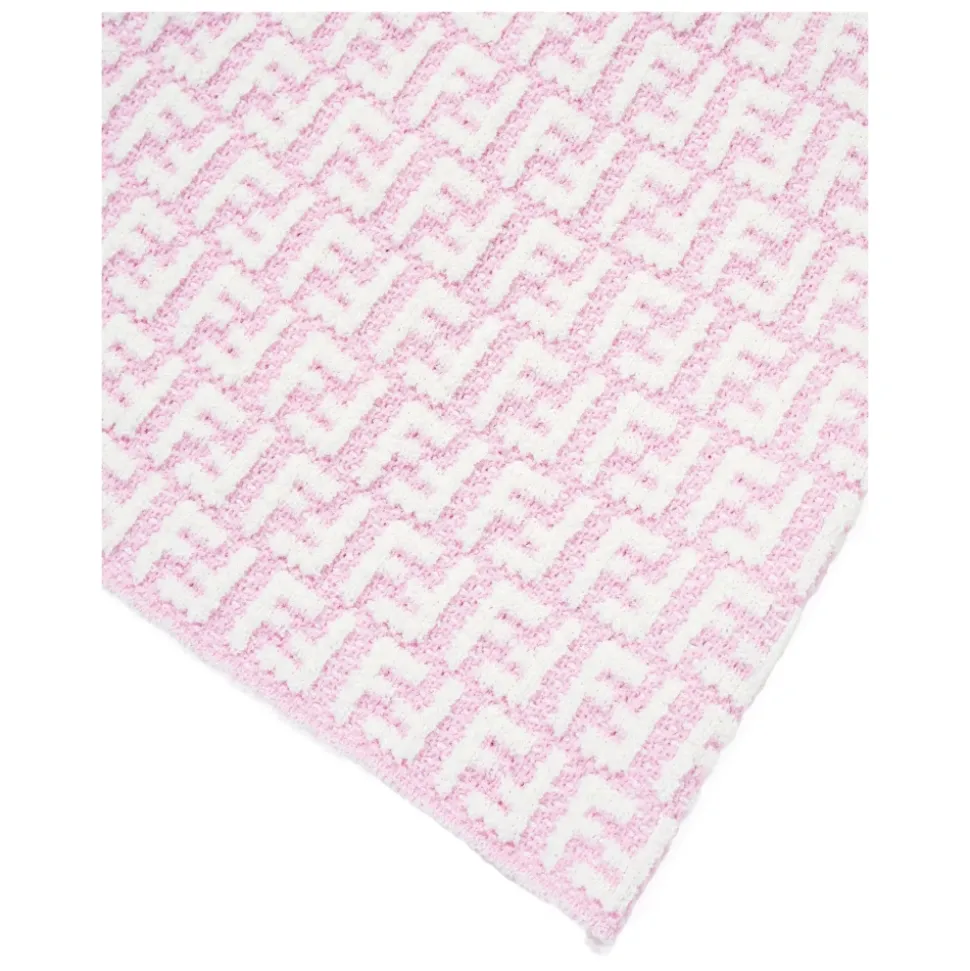 Skjørt med FF-strikket design