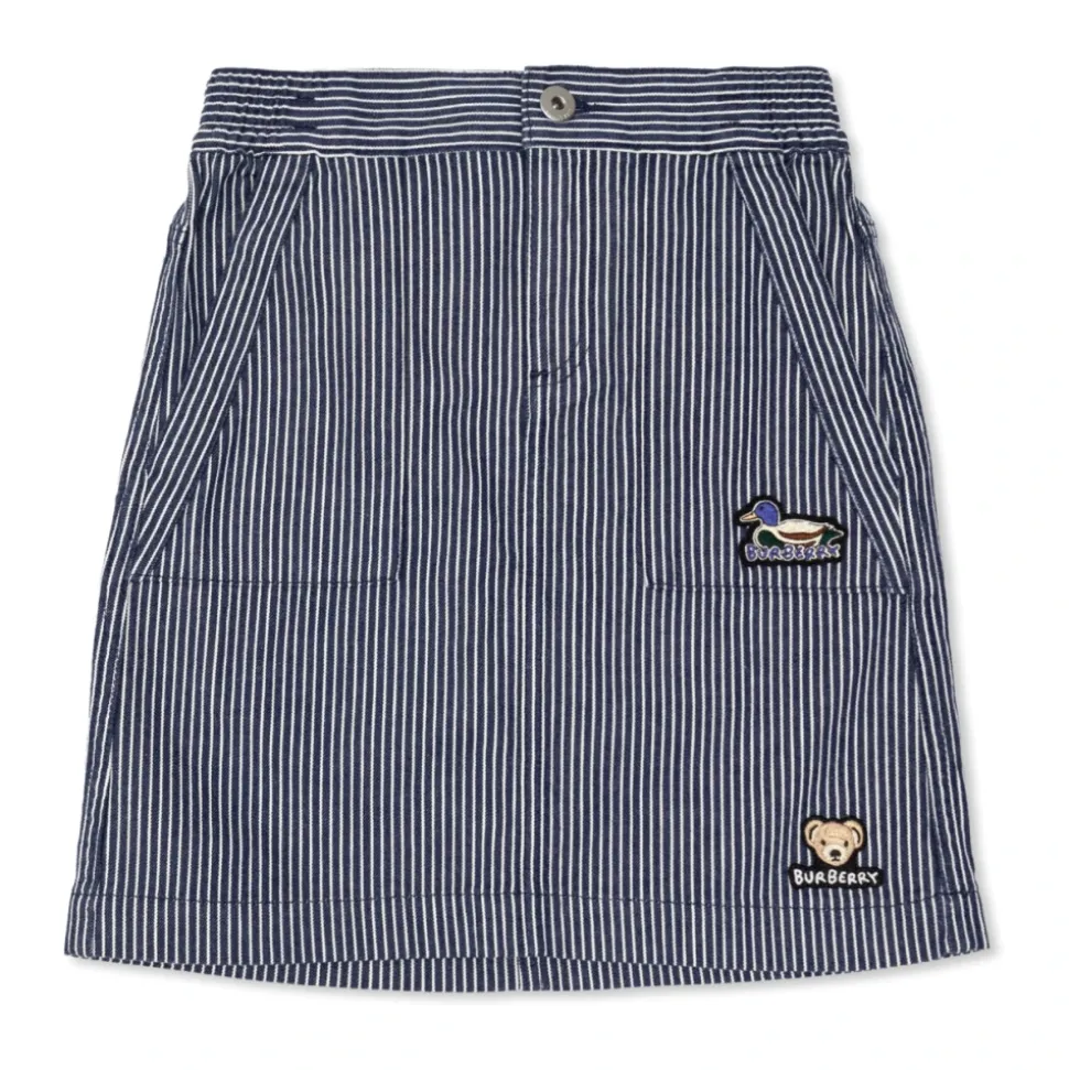 Skjørt med stripemønster