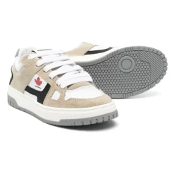 Sko - Sneakers i skinn og semsket skinn