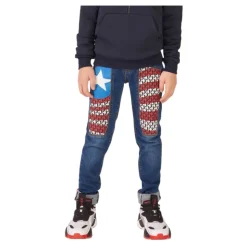 Slim Fit Blå Jeans