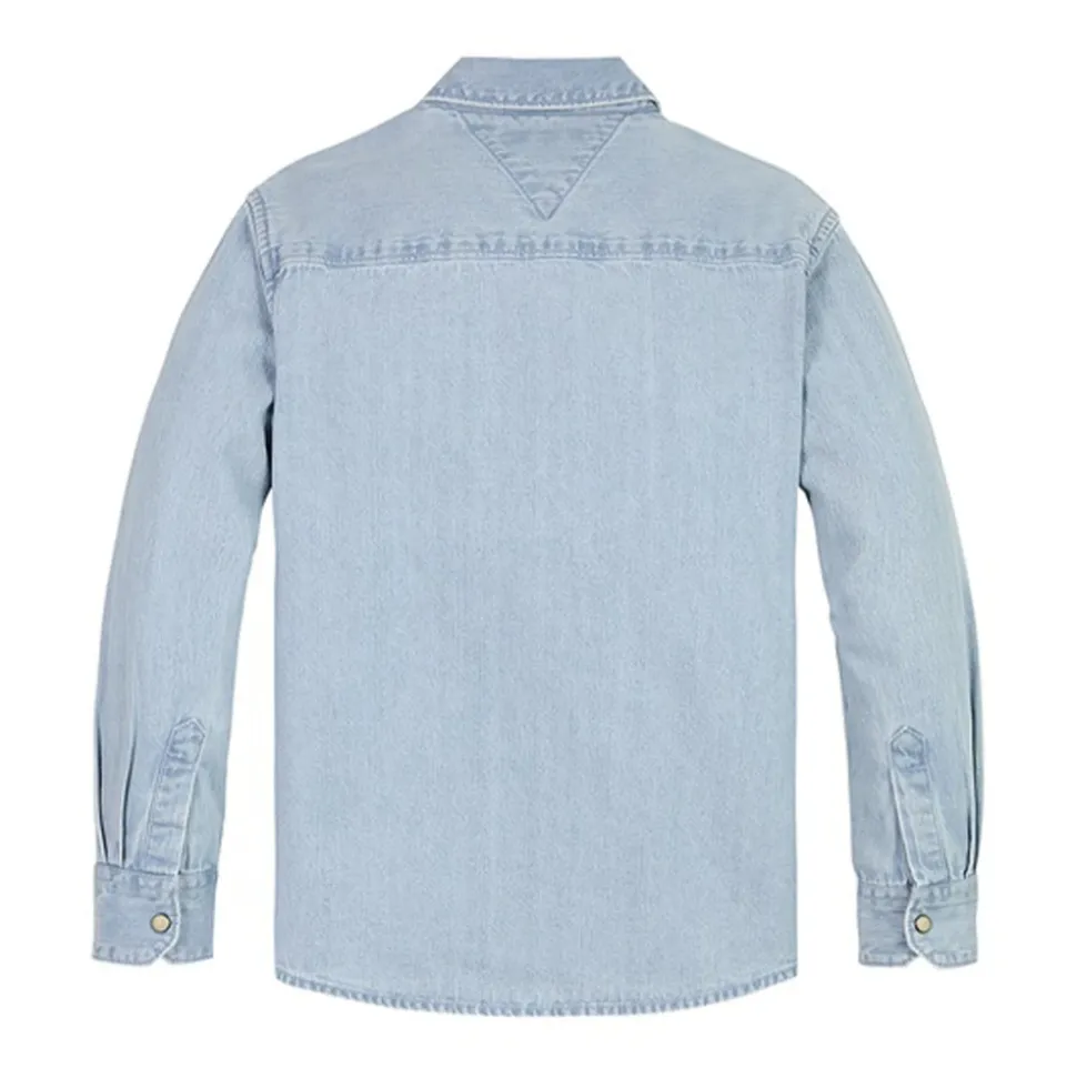 Snap-Button Denim Shirt