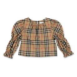 Sofistikert Poplin-bluse med ruter