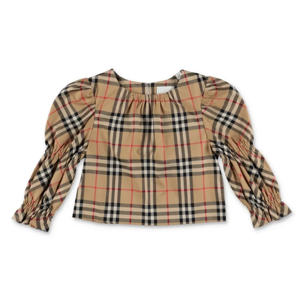 Sofistikert Poplin-bluse med ruter