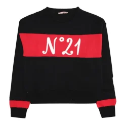 Sort bomullsgenser med N 21 logo