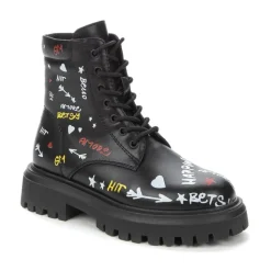 Sorte Lukkede Booties for Jenter