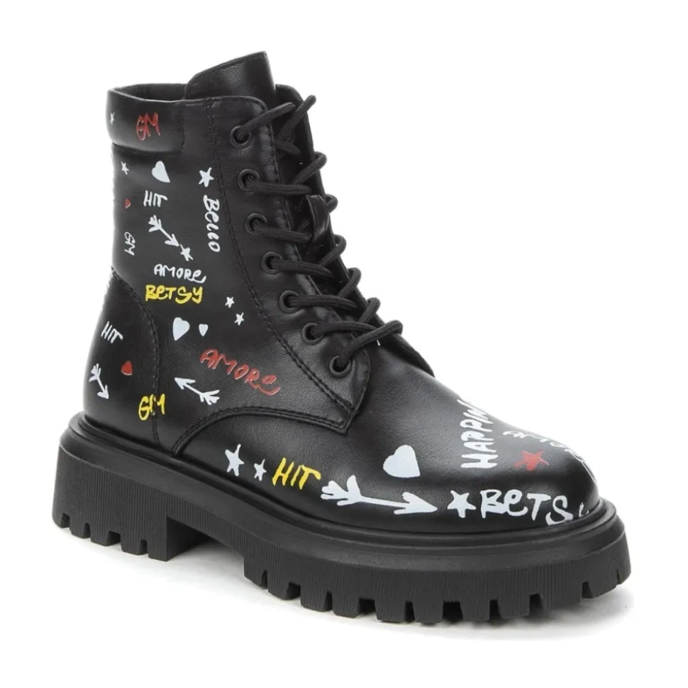 Sorte Lukkede Booties for Jenter