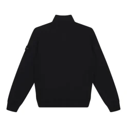 Sorte Polos & Sweatshirt med Half-Zip