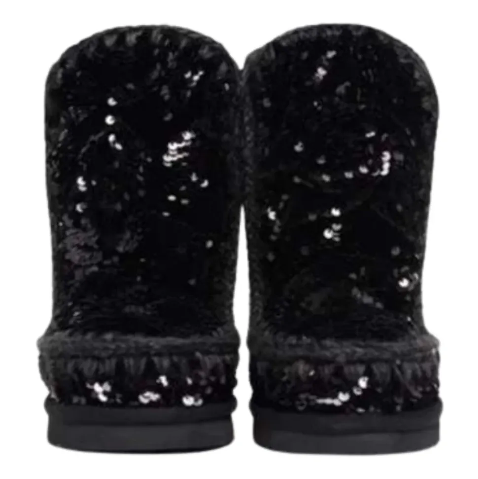 Sort Paljetter Slip-On Sneakers