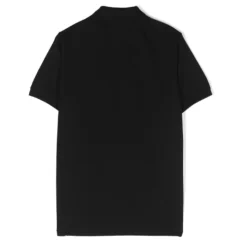 Sort Poloskjorte med Kompass Motiv