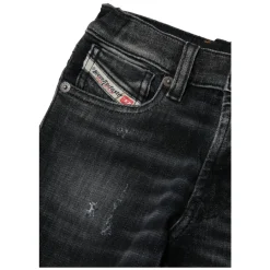 Sort skygget rett jeans - 1995