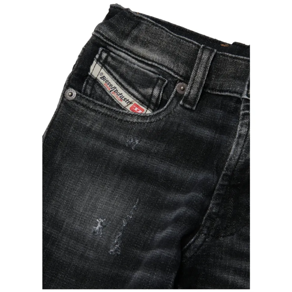 Sort skygget rett jeans - 1995