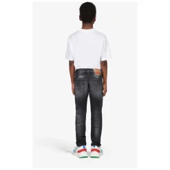 Sort skygget rett jeans - 1995