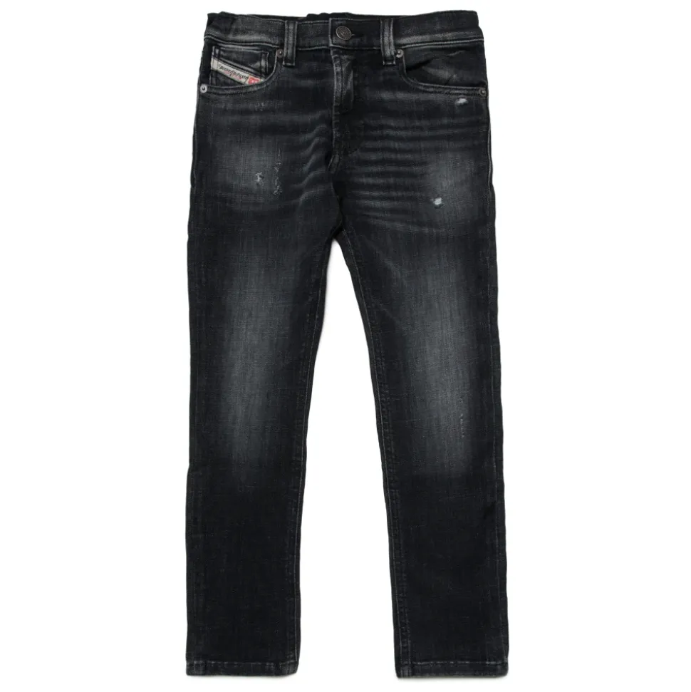 Sort skygget rett jeans - 1995