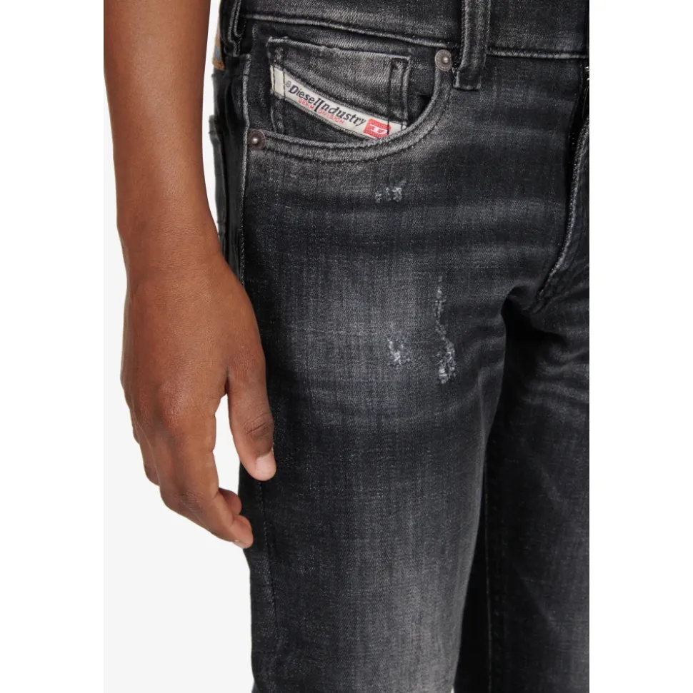 Sort skygget rett jeans - 1995