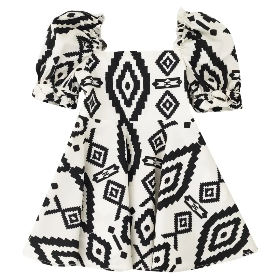Square-neck Poplin Dress