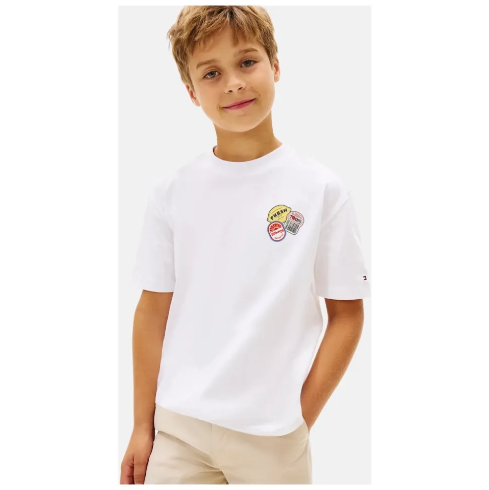 Sticker Print Graphic T-Shirt