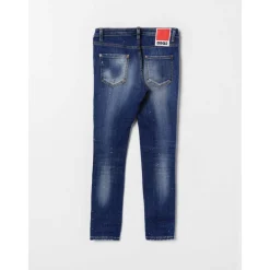 Stilig Distressed Paint Splatter Jeans