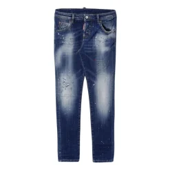 Stilig Distressed Paint Splatter Jeans
