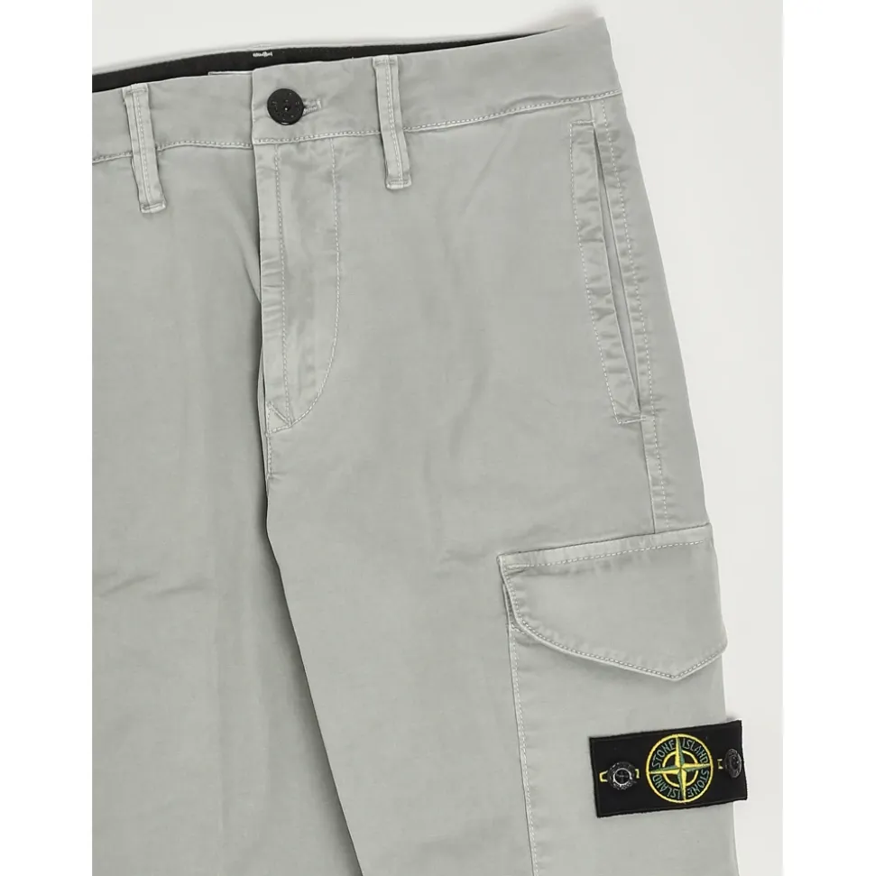 Stretch Cotton Cargo Trousers