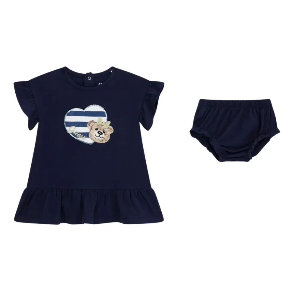 Striped Jersey Dress and Pantie Set