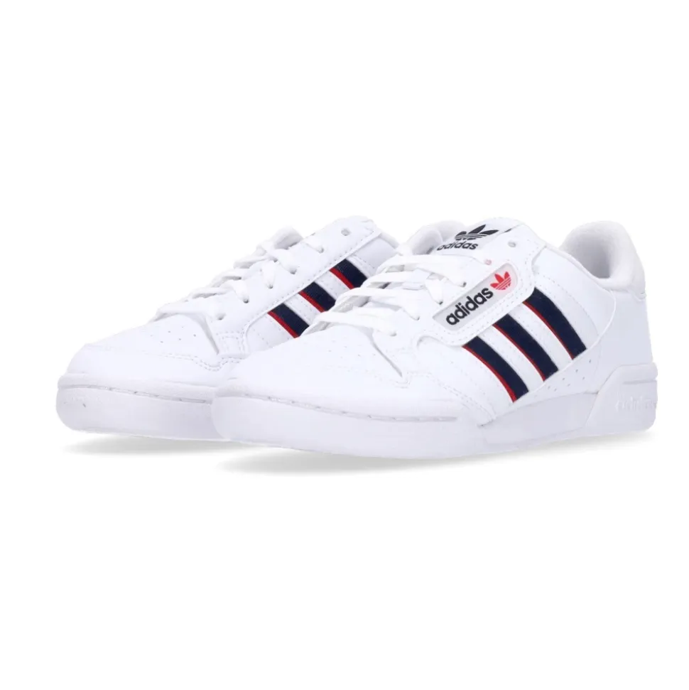 Stripes J Lav Sko med Cloud White/Navy/Red