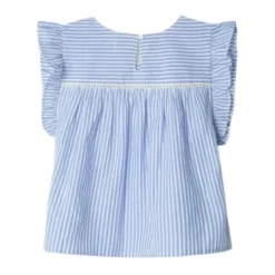 Stripete sommerfugl erme bluse