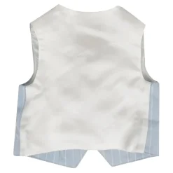 Stripet Gilet med Enkel Knepping