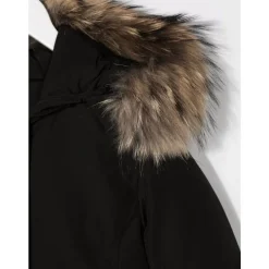 Svart Arctic Racoon Parka
