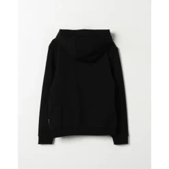 Svart Barn ZipUp Hoodie